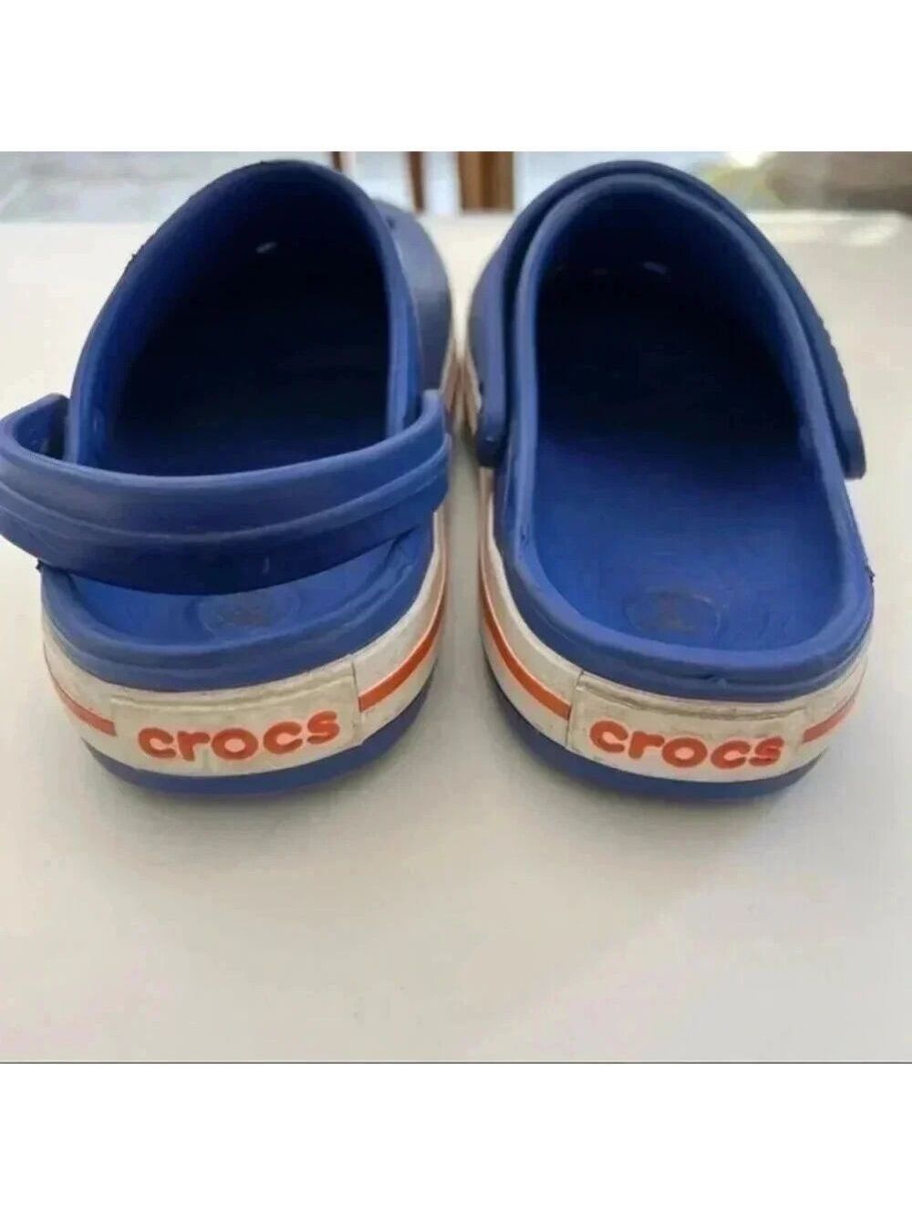 Crocs Kids's Crocband Chevron Beaded Clog - Navy/Red, Toddler size 2 lit… - Picture 4 of 8